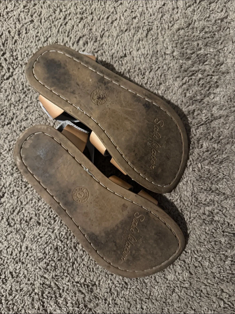 Salt Water Sandals by Hoy only worn